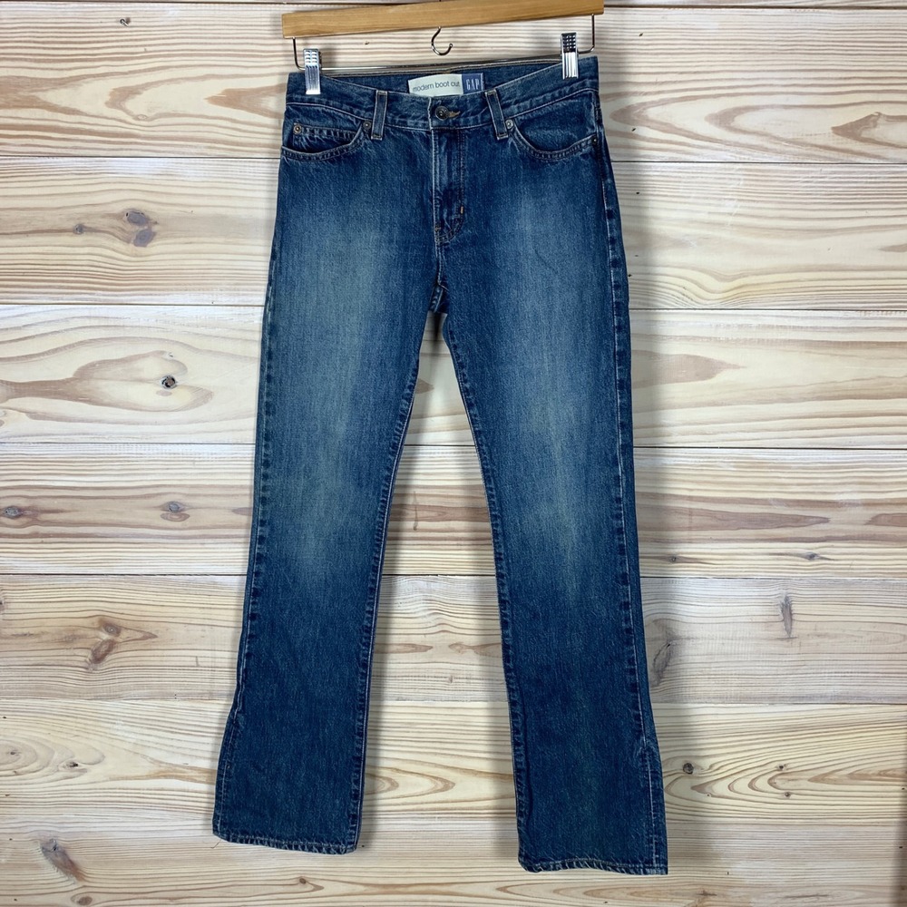Gap Modern Bootcut Jeans Women 4 Blue Denim Vintage Y2K Low Rise 00s Preppy